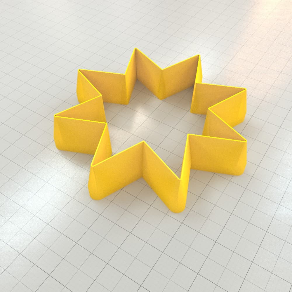 Tiny 8-pointed star polymer clay cutters, graduated set of 11