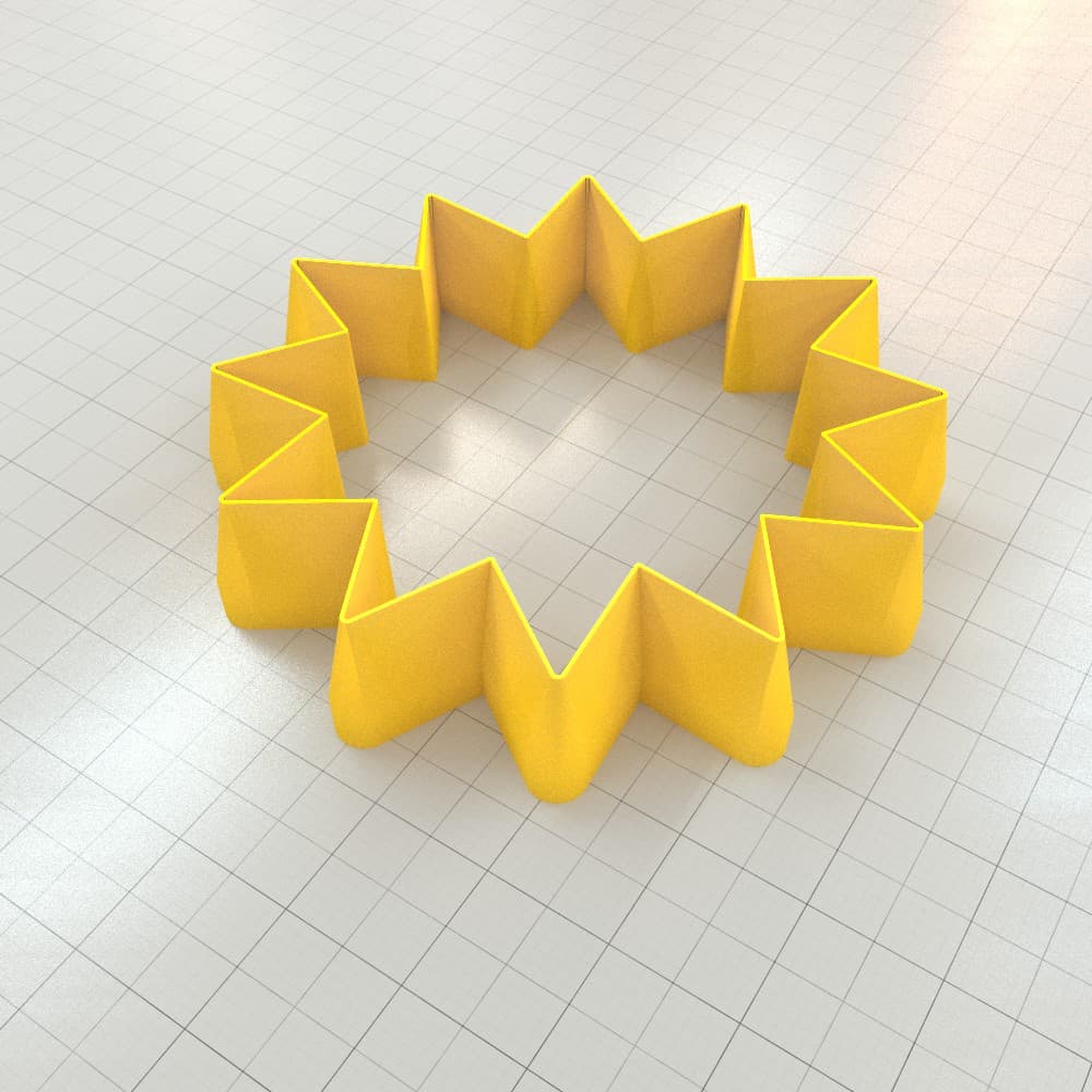 Tiny 12-pointed star polymer clay cutters, graduated set of 11