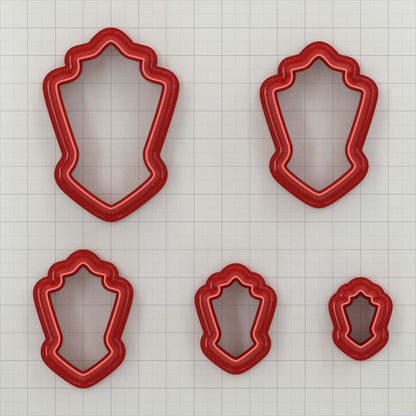 Sophisticated Shield-Shaped Clay Cutter Plastic Cutters SweetyBijou Tools   