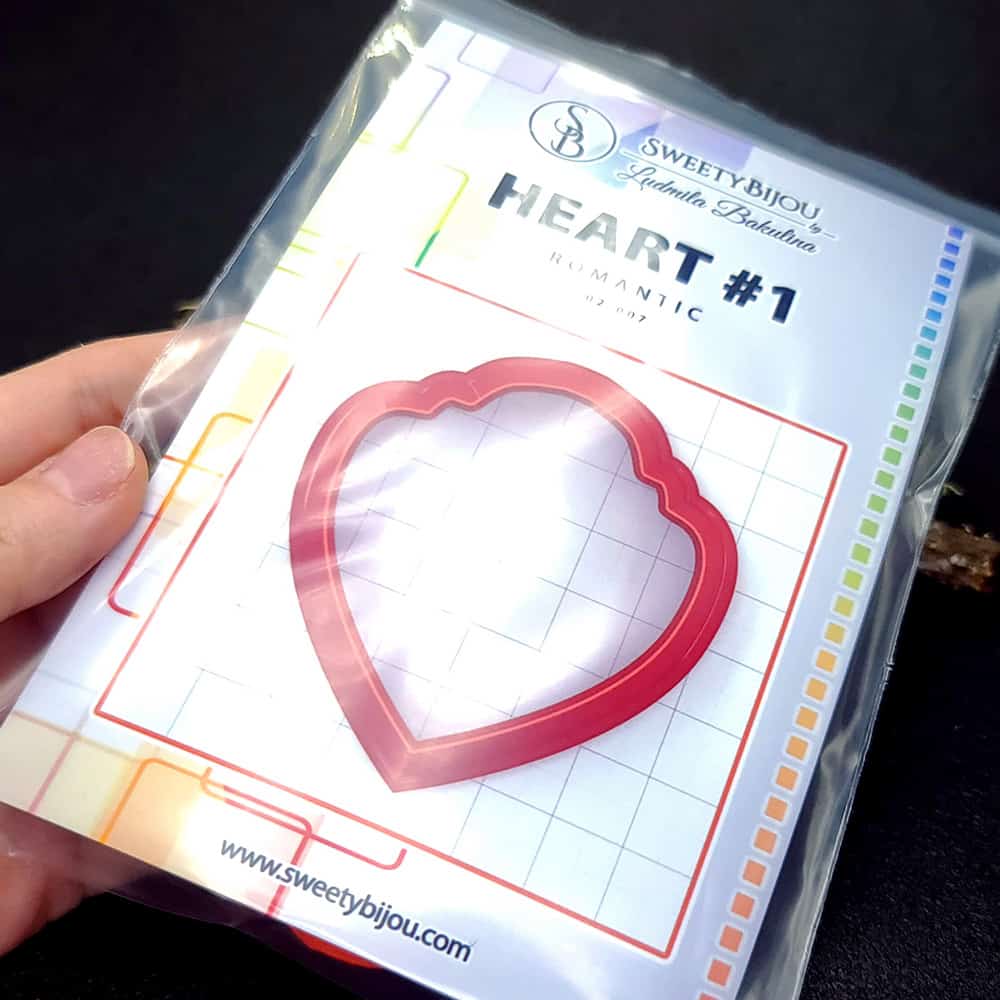 Wavy Heart Clay Cutter Plastic Cutters SweetyBijou Tools   