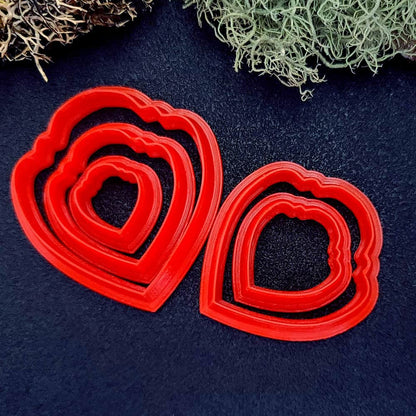 Wavy Heart Clay Cutter Plastic Cutters SweetyBijou Tools   
