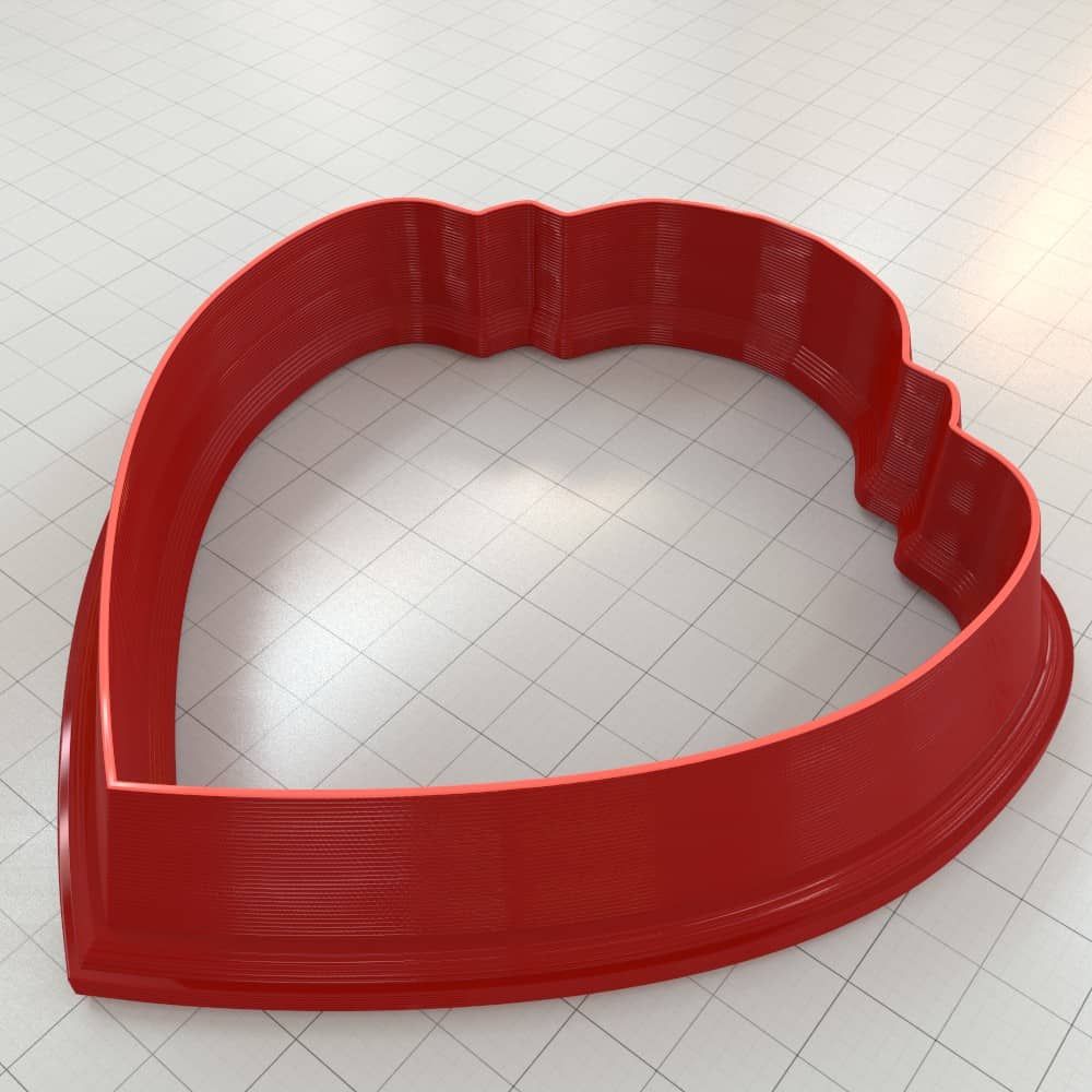 Wavy Heart Clay Cutter Plastic Cutters SweetyBijou Tools   