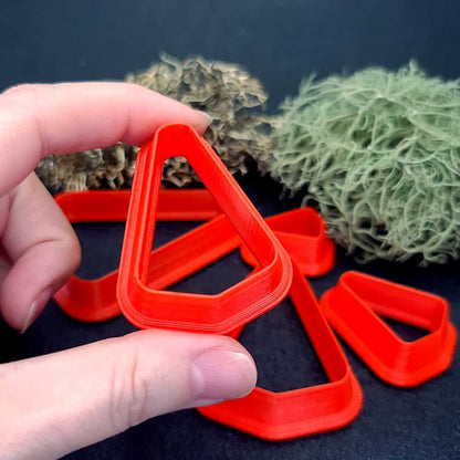 Sleek Triangle Clay Cutter Plastic Cutters SweetyBijou Tools   