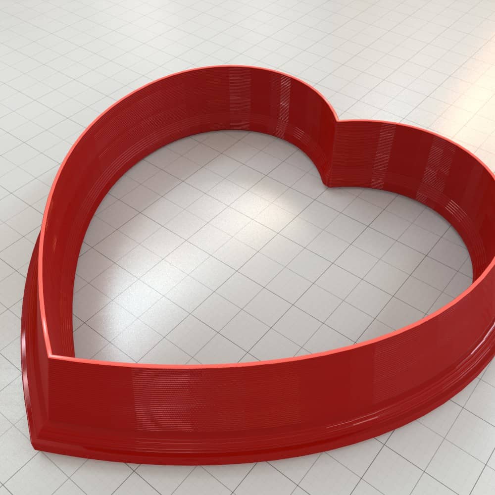 Classic Heart-Shaped Clay Cutter Plastic Cutters SweetyBijou Tools   