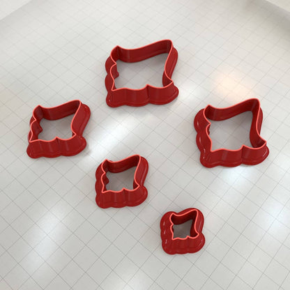 Heart Motif Clay Cutter Plastic Cutters SweetyBijou Tools   