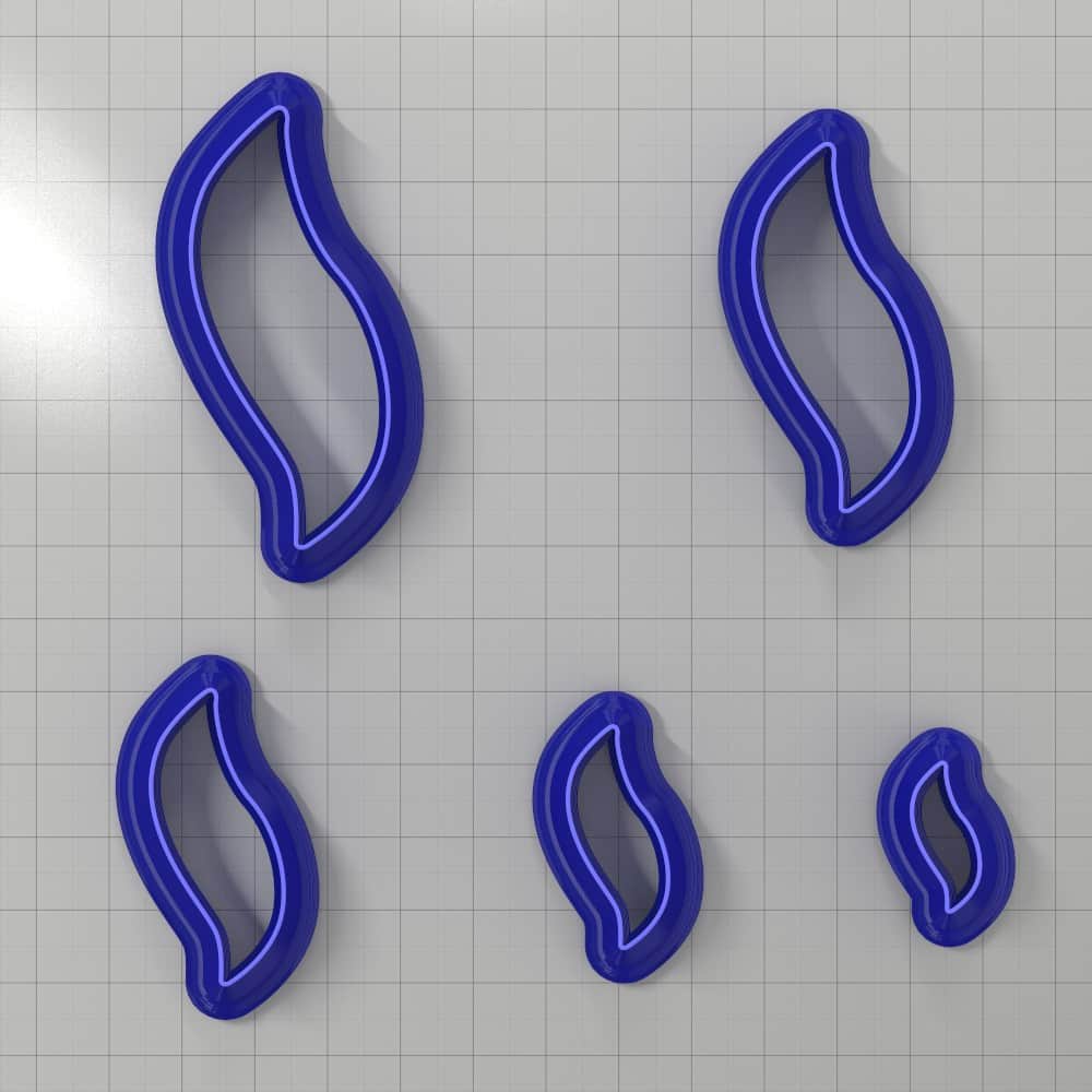 Drops Clay Cutters #8 Right Plastic Cutters SweetyBijou Tools   