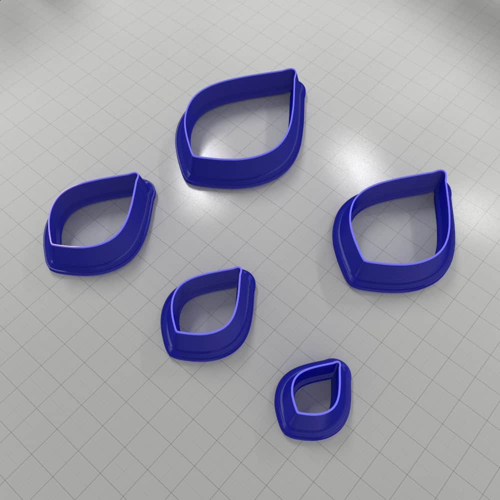 Kite shape polymer clay earring cutter