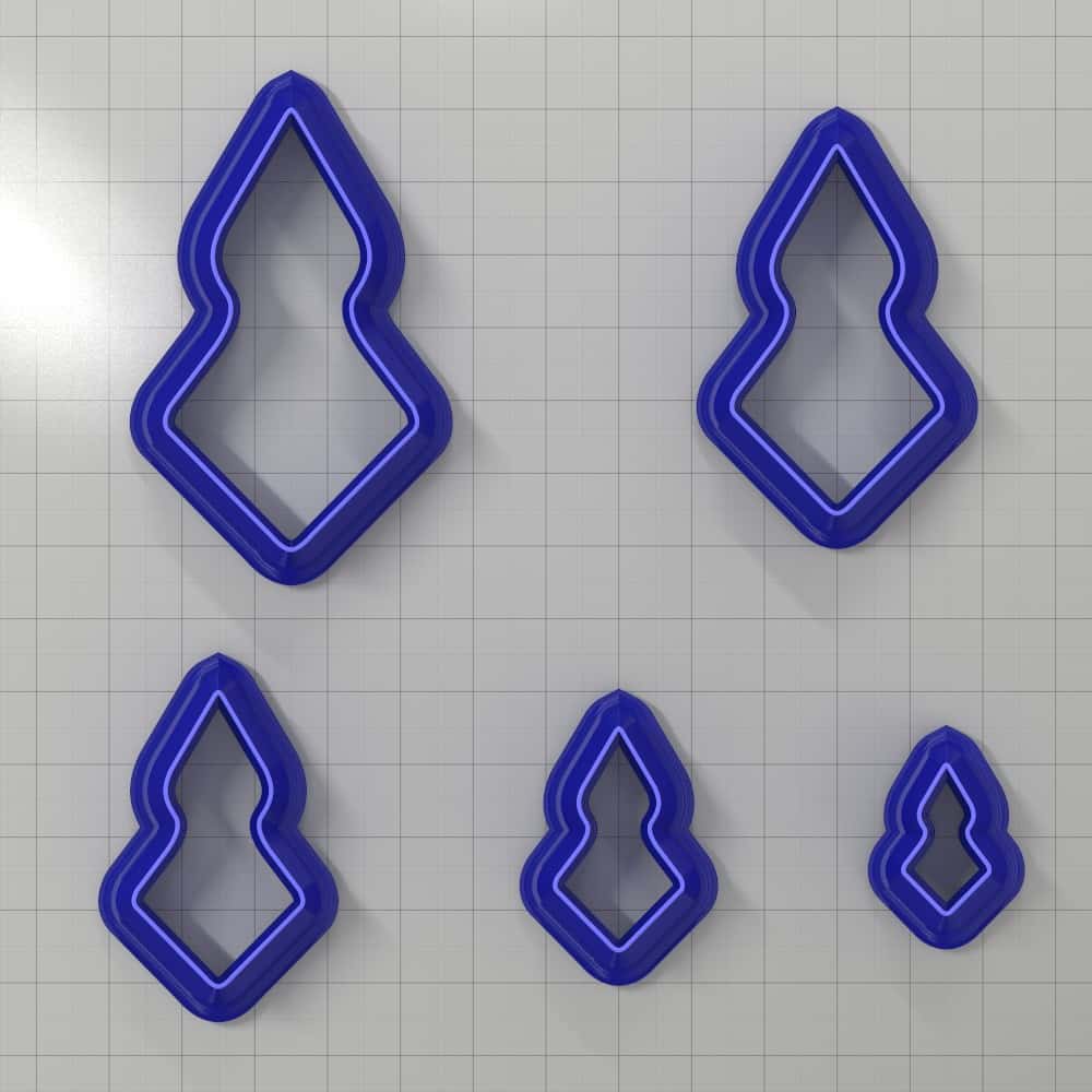 Drops Clay Cutters #14 Plastic Cutters SweetyBijou Tools   