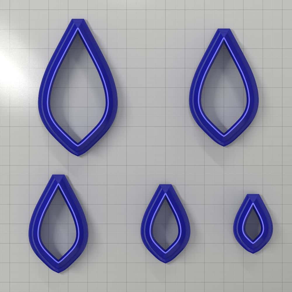 Drops Clay Cutters #16 Plastic Cutters SweetyBijou Tools   