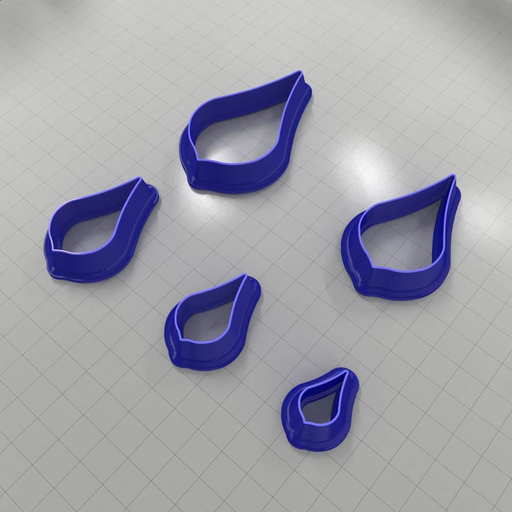 Drops Clay Cutters #20 Plastic Cutters SweetyBijou Tools   