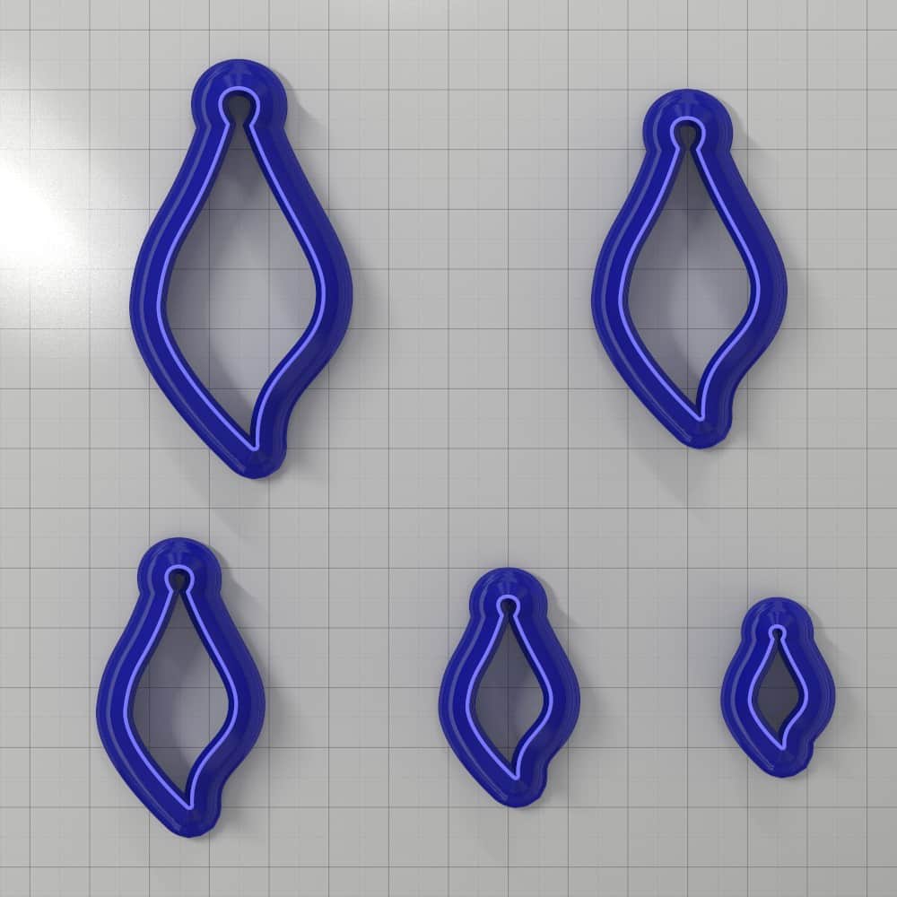 Drops Clay Cutters #22 Right Plastic Cutters SweetyBijou Tools   