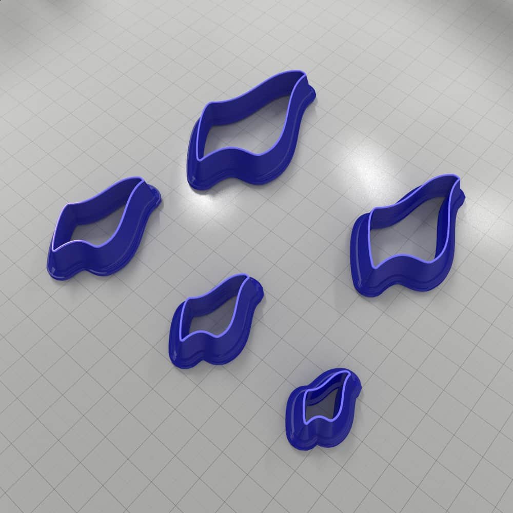 Drops Clay Cutters #27 Right Plastic Cutters SweetyBijou Tools   