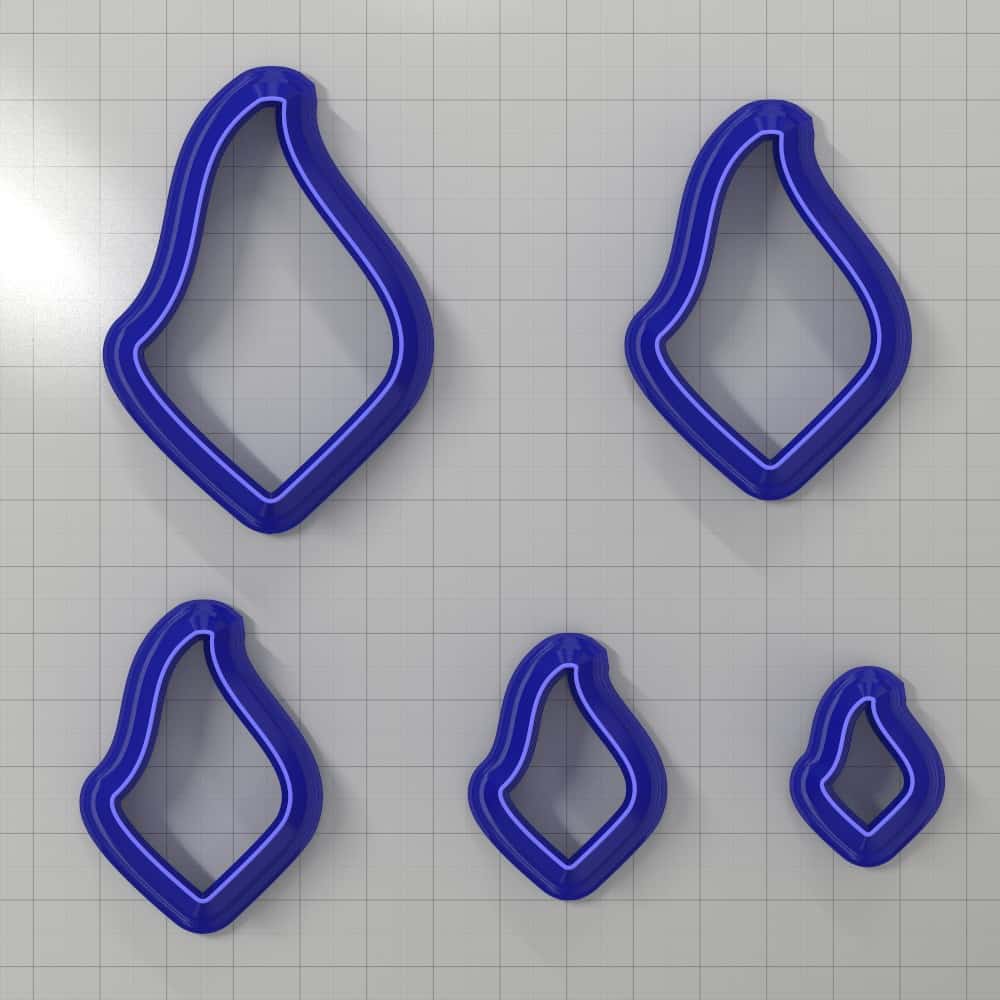 Drops Clay Cutters #31 Right Plastic Cutters SweetyBijou Tools   