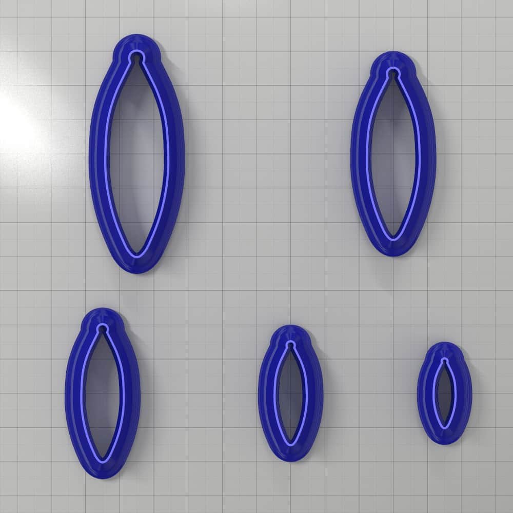 Drops Clay Cutters #40 Plastic Cutters SweetyBijou Tools   
