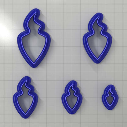 Drops Clay Cutters #43 Left Plastic Cutters SweetyBijou Tools   