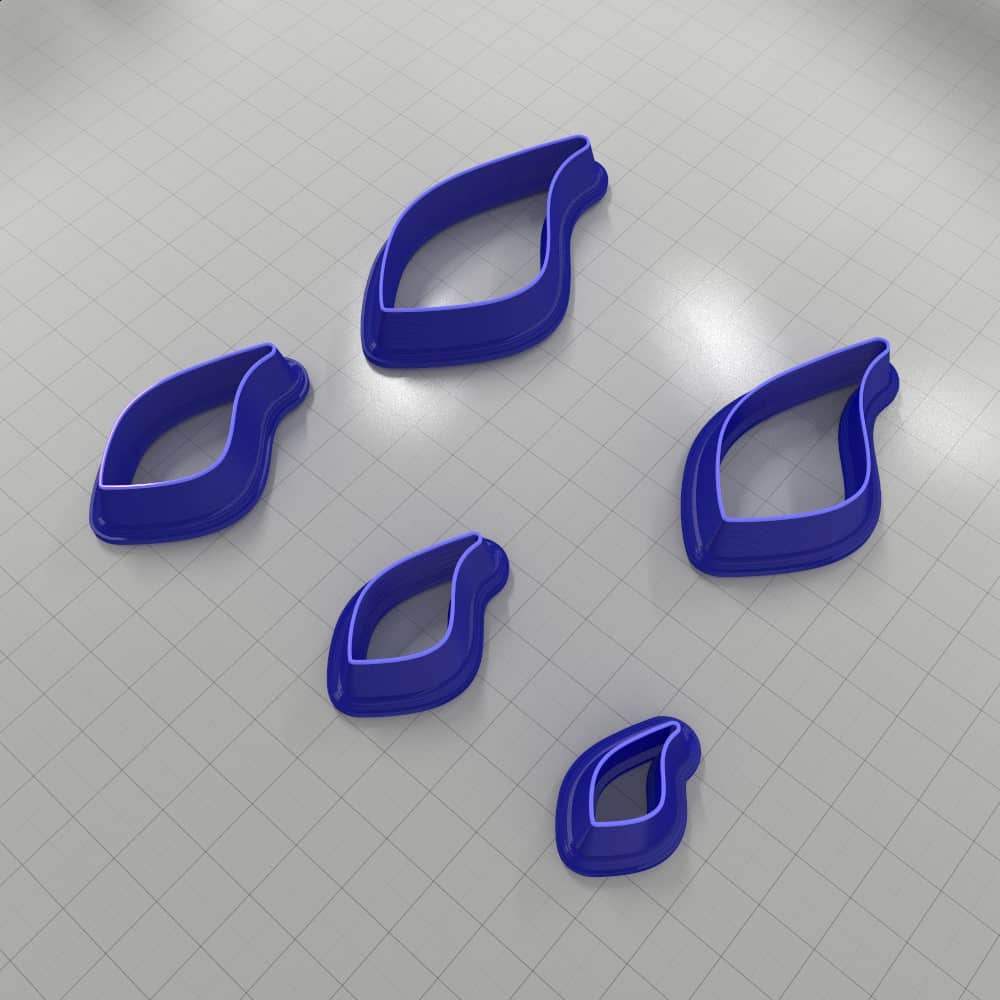 Drops Clay Cutters #45 Right Plastic Cutters SweetyBijou Tools   