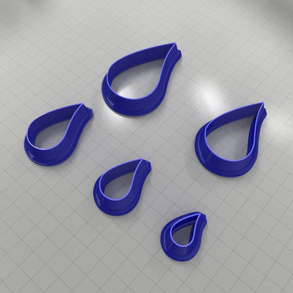 Drops Clay Cutters #48 Left Plastic Cutters SweetyBijou Tools   