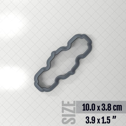 Bracelet #7 - Polymer Clay Cutter Plastic Cutters SweetyBijou Tools 10.0 x 3.8 cm  