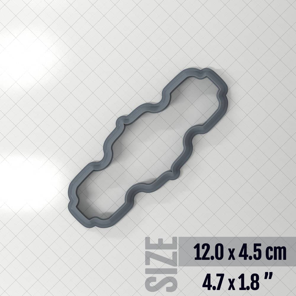 Bracelet #7 - Polymer Clay Cutter Plastic Cutters SweetyBijou Tools 12.0 x 4.5 cm  