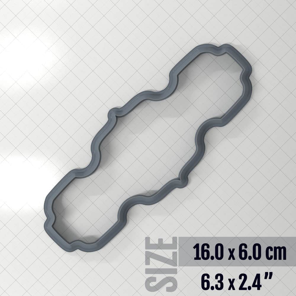 Bracelet #7 - Polymer Clay Cutter Plastic Cutters SweetyBijou Tools 16.0 x 6.0 cm  