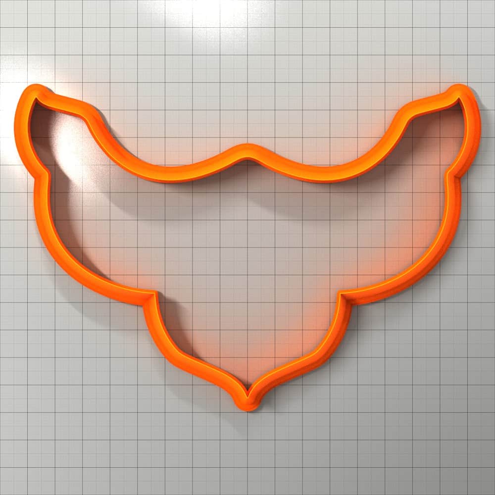 Statement necklace shape polymer clay cutter
