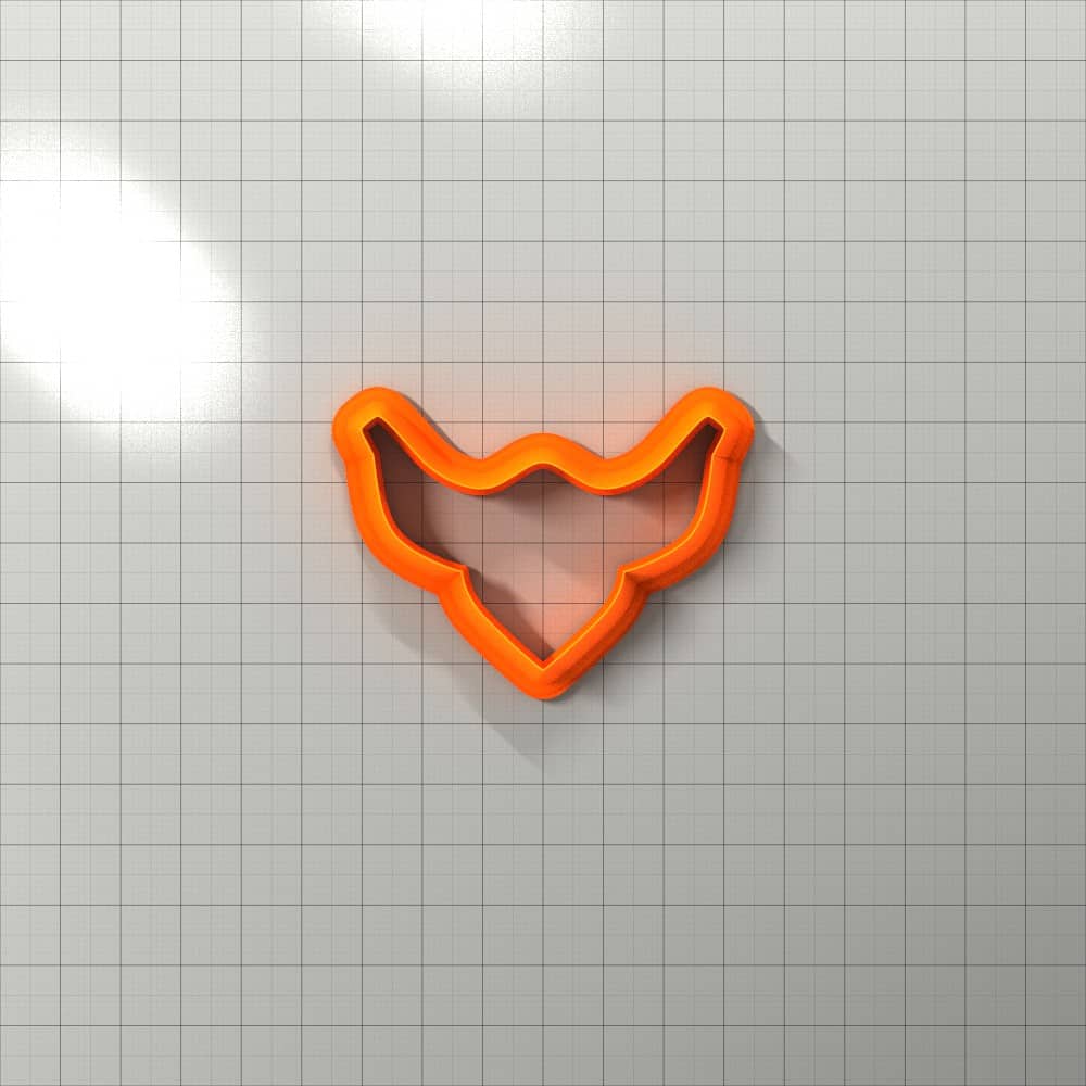 Statement necklace shape polymer clay cutter
