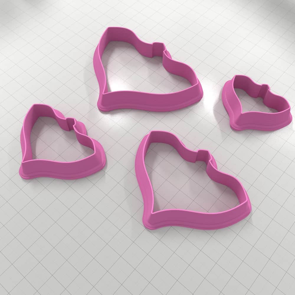 Sweetheart Silhouette Cutters Plastic Cutters SweetyBijou Tools   