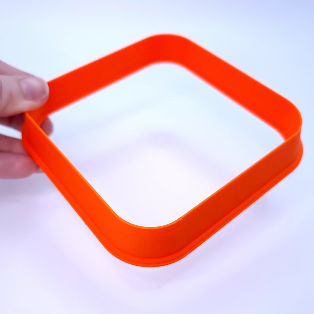 Rounded square extra-large polymer clay cutter