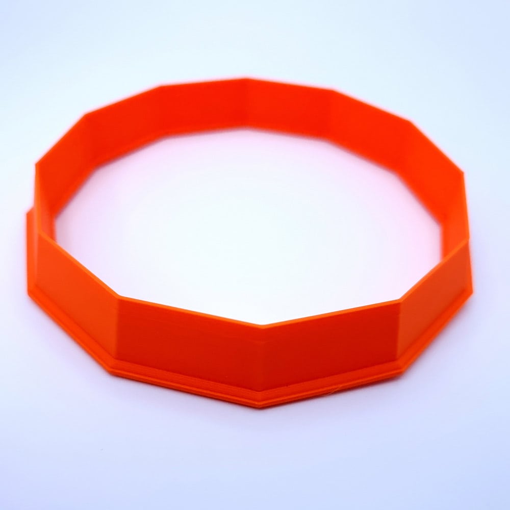 12-sided shape extra-large polymer clay cutter