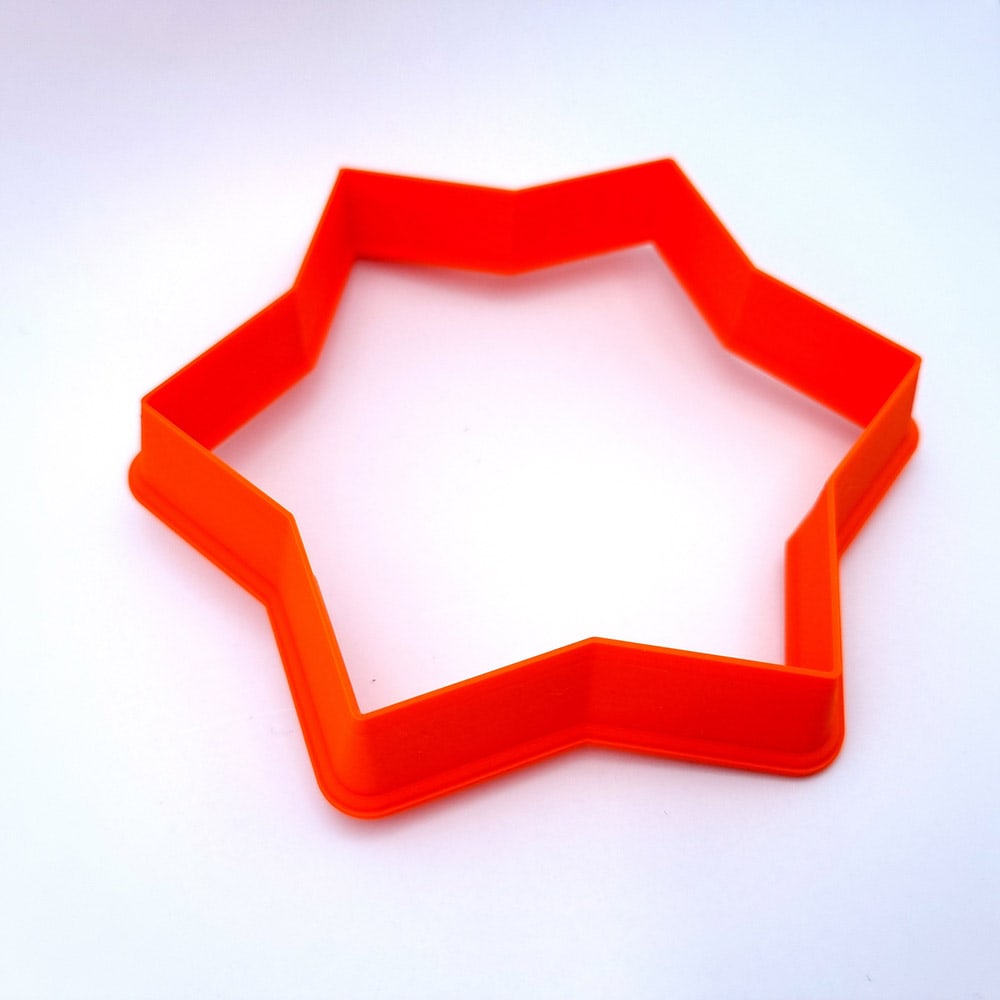 6-pointed star extra-large polymer clay cutter