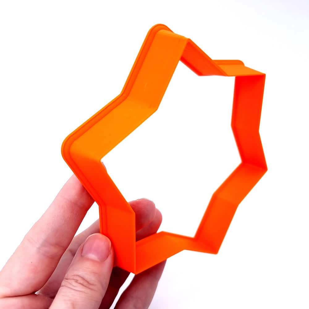 6-pointed star extra-large polymer clay cutter