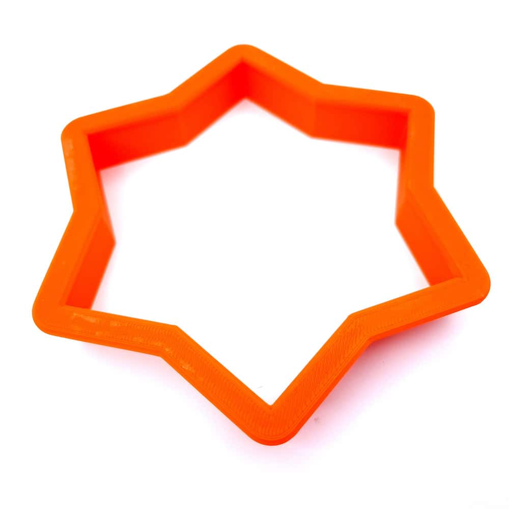 6-pointed star extra-large polymer clay cutter