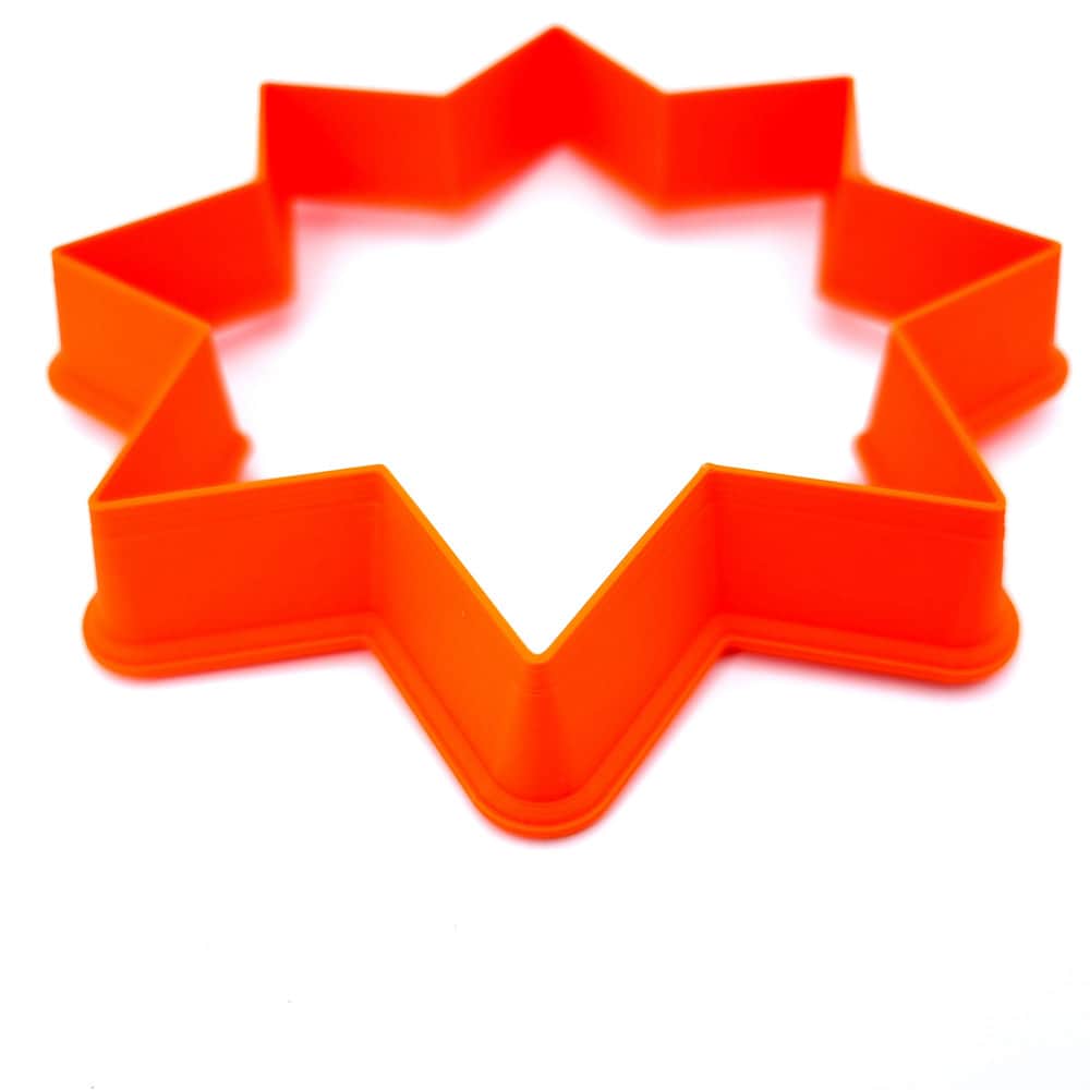 8-pointed star extra-large polymer clay cutter