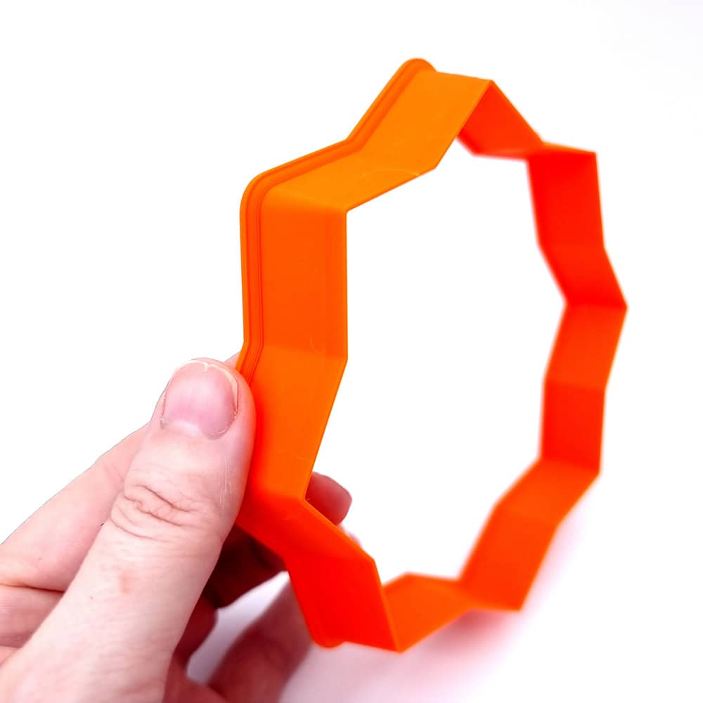 Wide 8-pointed star extra-large polymer clay cutter