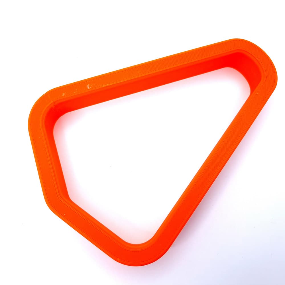 Sleek triangle extra-large polymer clay cutter