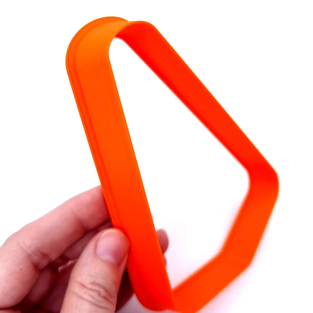 Sleek triangle extra-large polymer clay cutter