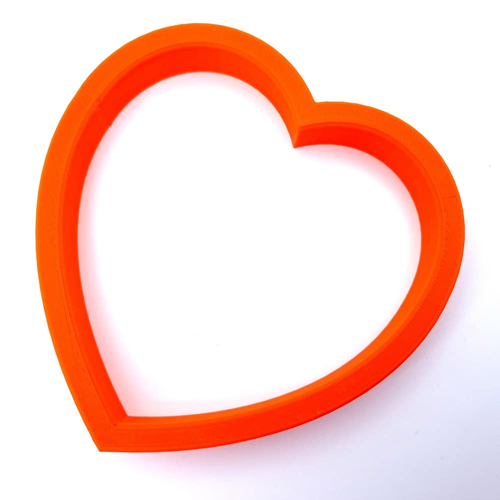 Heart extra-large polymer clay cutter