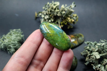 Faux Labradorite Stones 5 cabochons Cabochons SweetyBijou Cabochons   