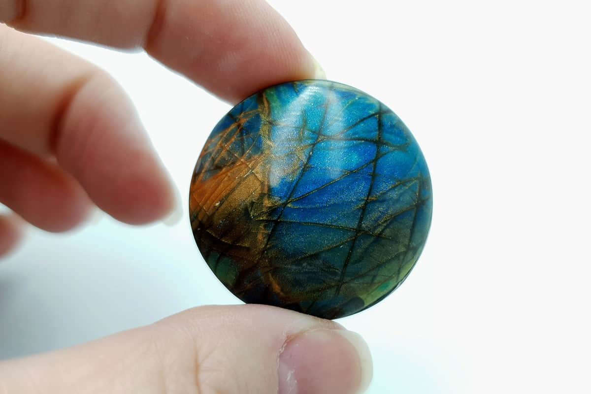 5 cabochons Faux Labradorite Stone Cabochons SweetyBijou Cabochons   