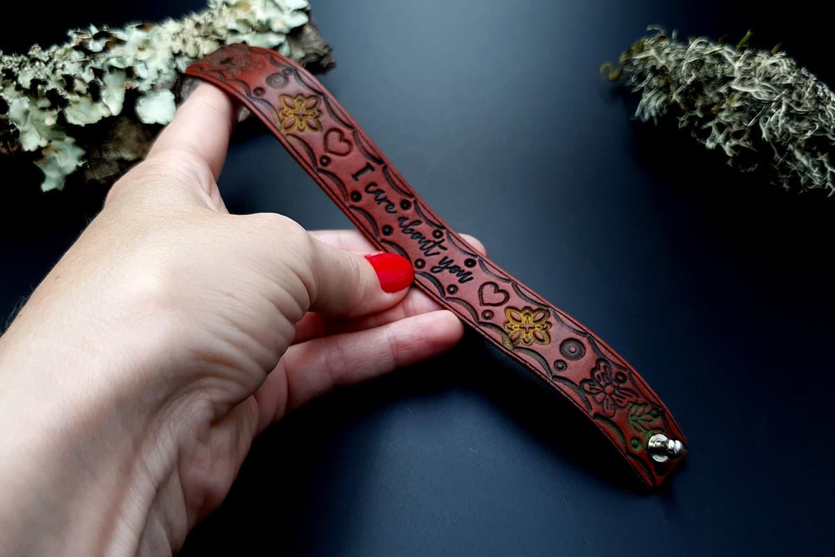 Faux Leather Bracelet #3 Bracelet SweetyBijou Jewelry   