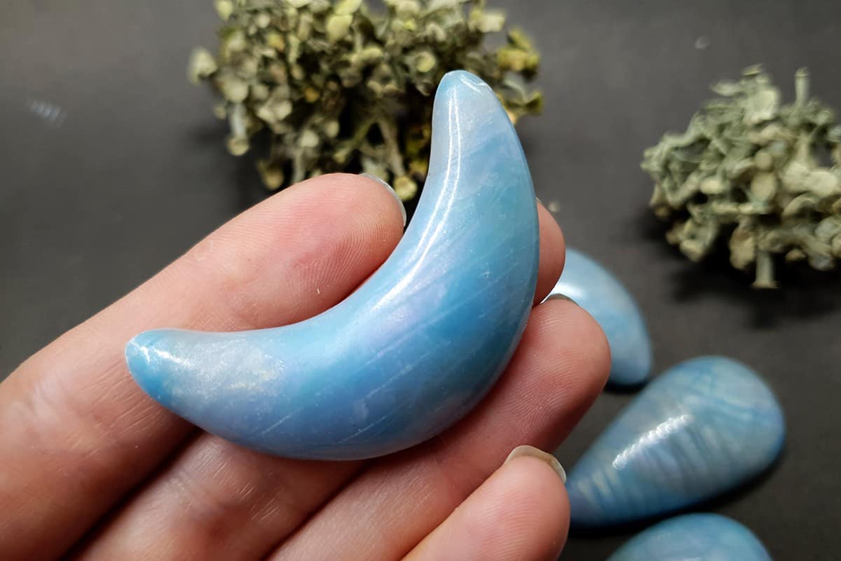 6 cabochons faux rainbow moonstone #2 Cabochons SweetyBijou Cabochons   