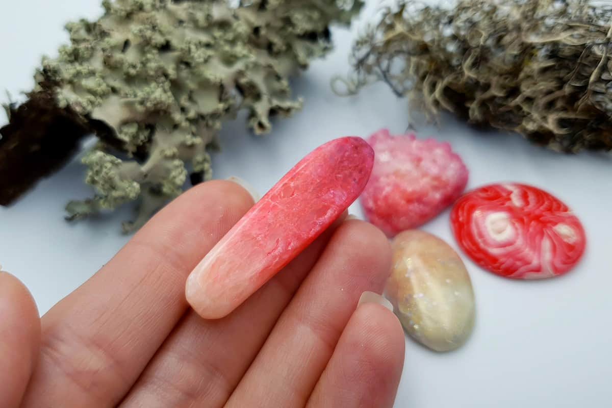 4 pcs Faux Pink Stones from Polymer Clay (Set #2) Cabochons SweetyBijou Cabochons   