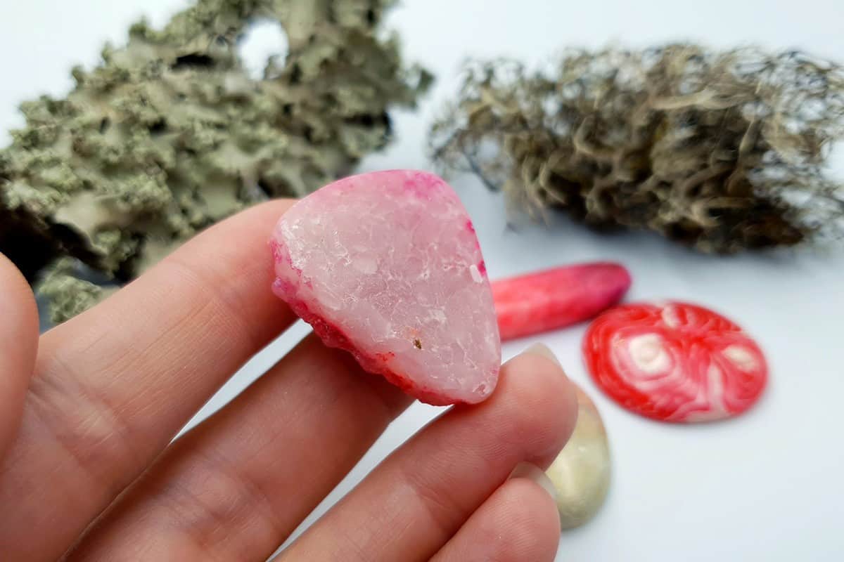 4 pcs Faux Pink Stones from Polymer Clay (Set #2) Cabochons SweetyBijou Cabochons   