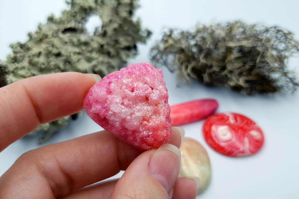 4 pcs Faux Pink Stones from Polymer Clay (Set #2) Cabochons SweetyBijou Cabochons   