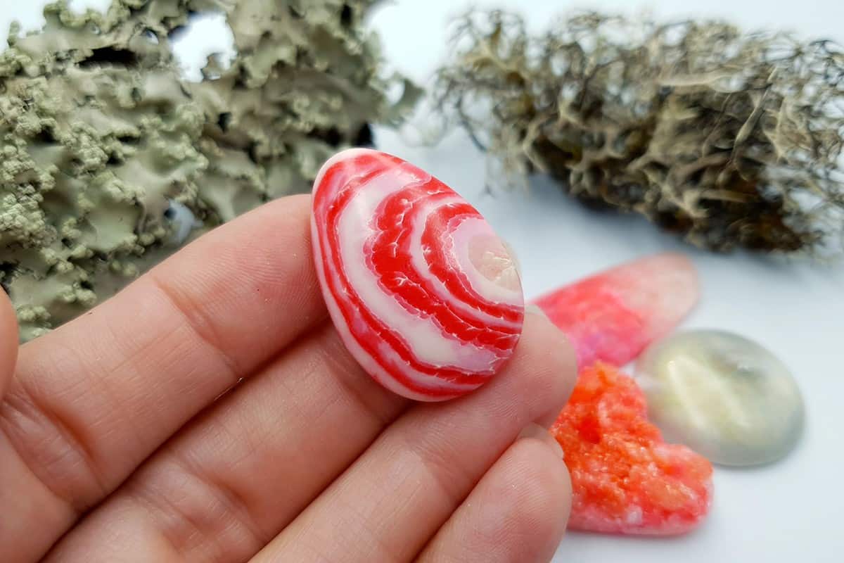 4 pcs Faux Pink Stones from Polymer Clay (Set #3) Cabochons SweetyBijou Cabochons   