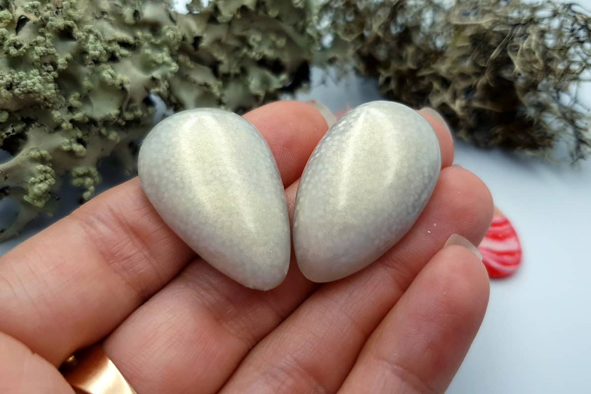 4 pcs Faux Pink Stones from Polymer Clay (Set #5) Cabochons SweetyBijou Cabochons   
