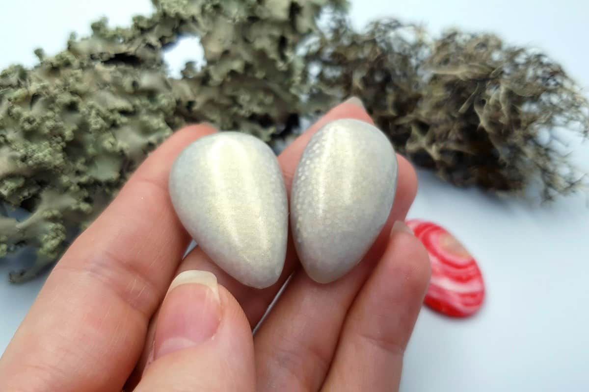 4 pcs Faux Pink Stones from Polymer Clay (Set #5) Cabochons SweetyBijou Cabochons   