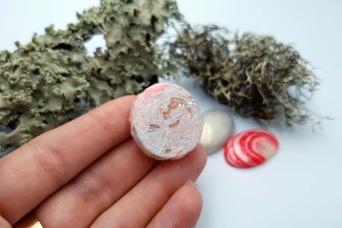 4 pcs Faux Pink Stones from Polymer Clay (Set #5) Cabochons SweetyBijou Cabochons   