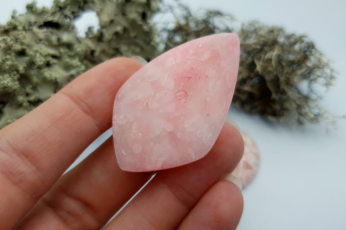 3 pcs Faux Pink Stones from Polymer Clay (Set #9) Cabochons SweetyBijou Cabochons   