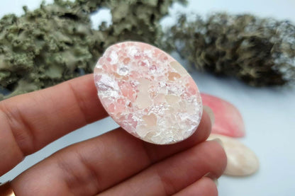 3 pcs Faux Pink Stones from Polymer Clay (Set #9) Cabochons SweetyBijou Cabochons   